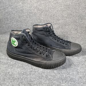 PF Flyers Sandlot Center Hi Top Sneakers Men Size 11 Black Canvas High Top Shoes